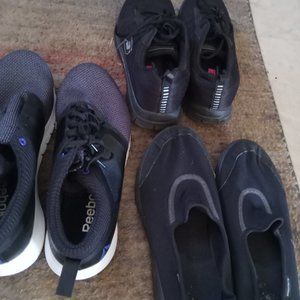 3 pairs women's shoes